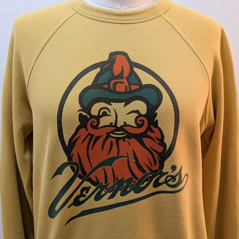 Vernors Soda Crewneck Sweatshirt | Bella + Canvas Fleece Mustard Yellow (S)